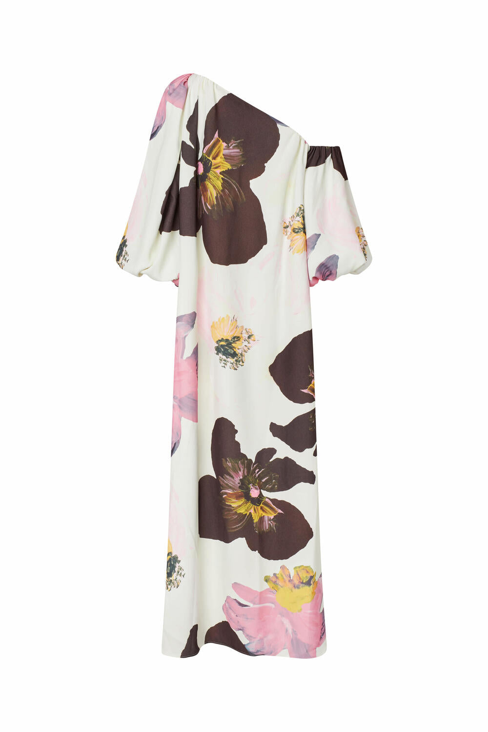 Structured Off Shoulder kjole - Wild Flowers